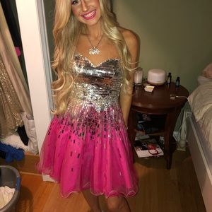 Pink & sparkly dress